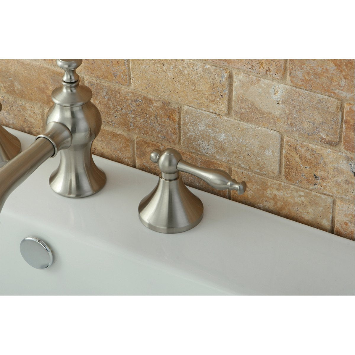 Kingston Brass Naples 8-Inch Widespread Bathroom Faucet