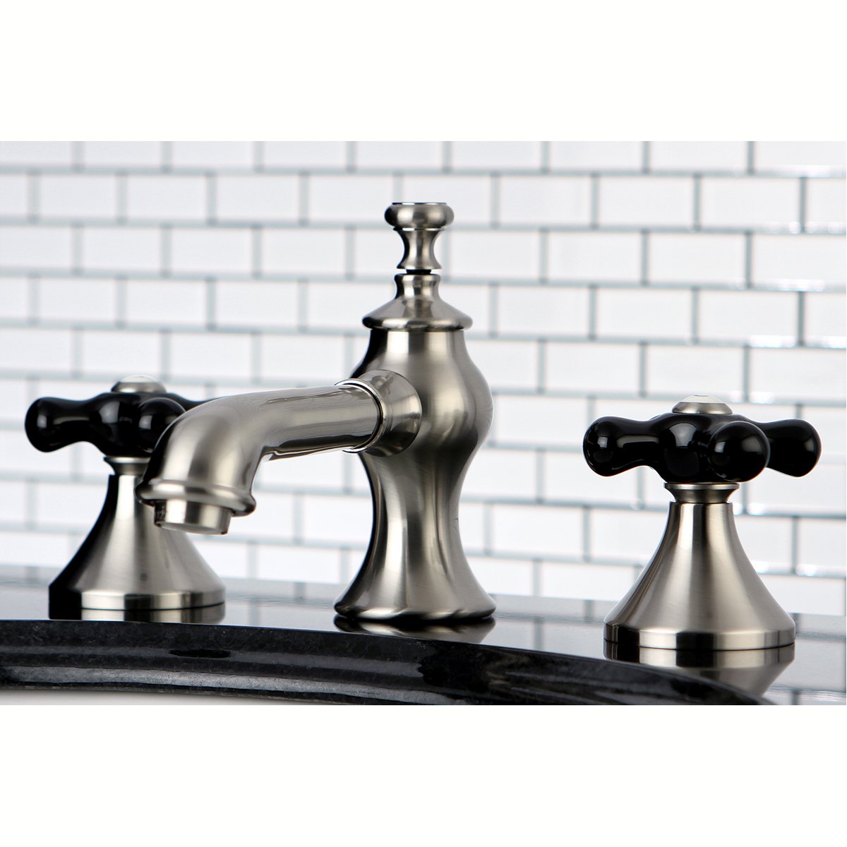 Kingston Brass Duchess Deck Mount 8-Inch Widespread Bathroom Faucet