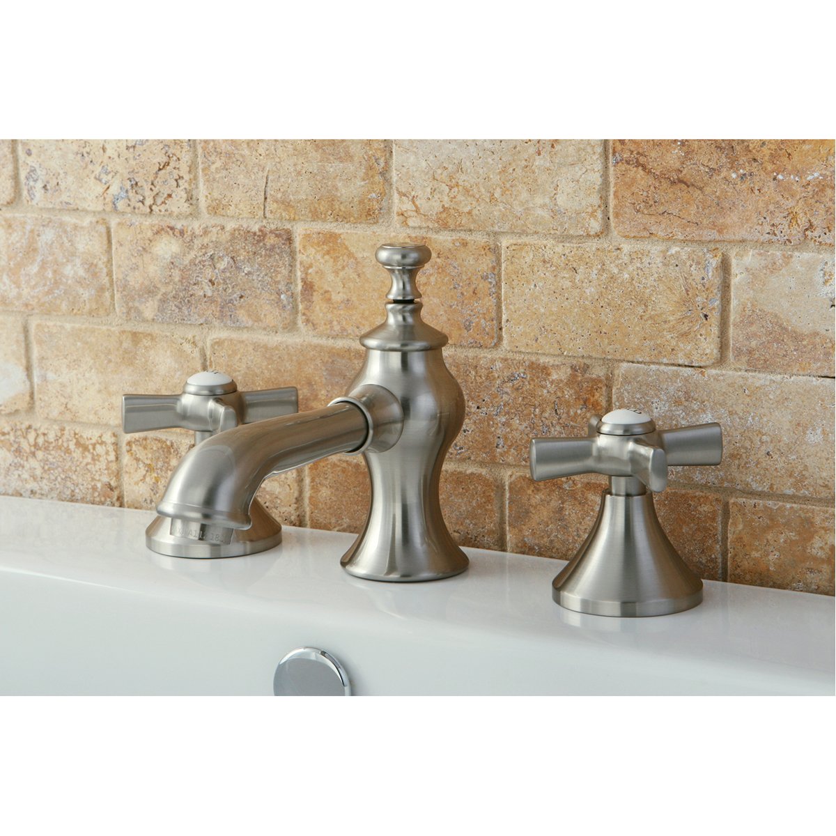 Kingston Brass Millennium 3-Hole 8" Widespread Bathroom Faucet