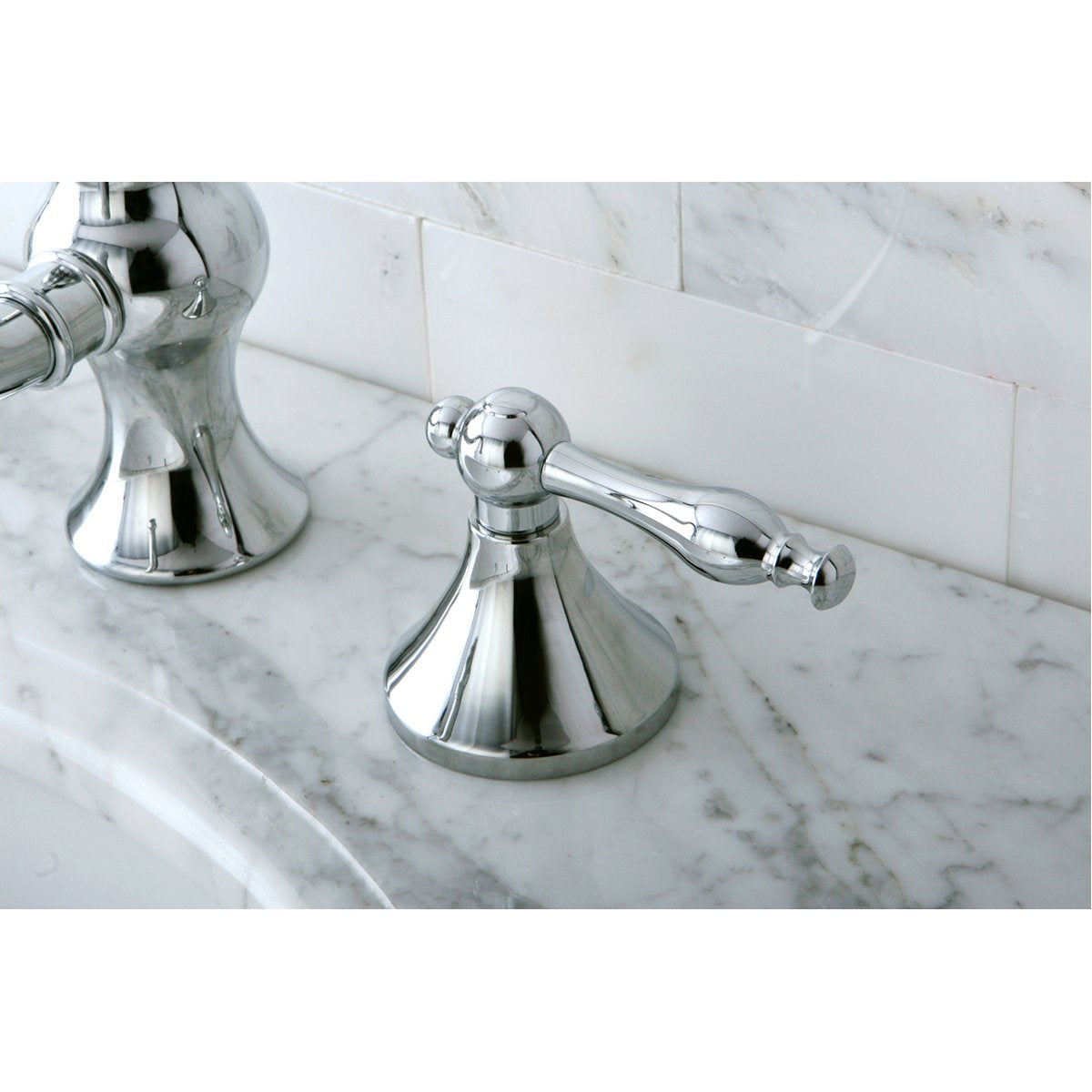 Kingston Brass Naples 8" Widespread Bathroom Faucet