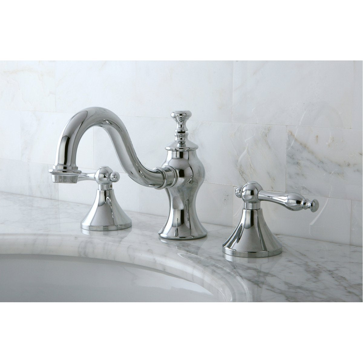 Kingston Brass Naples 8" Widespread Bathroom Faucet