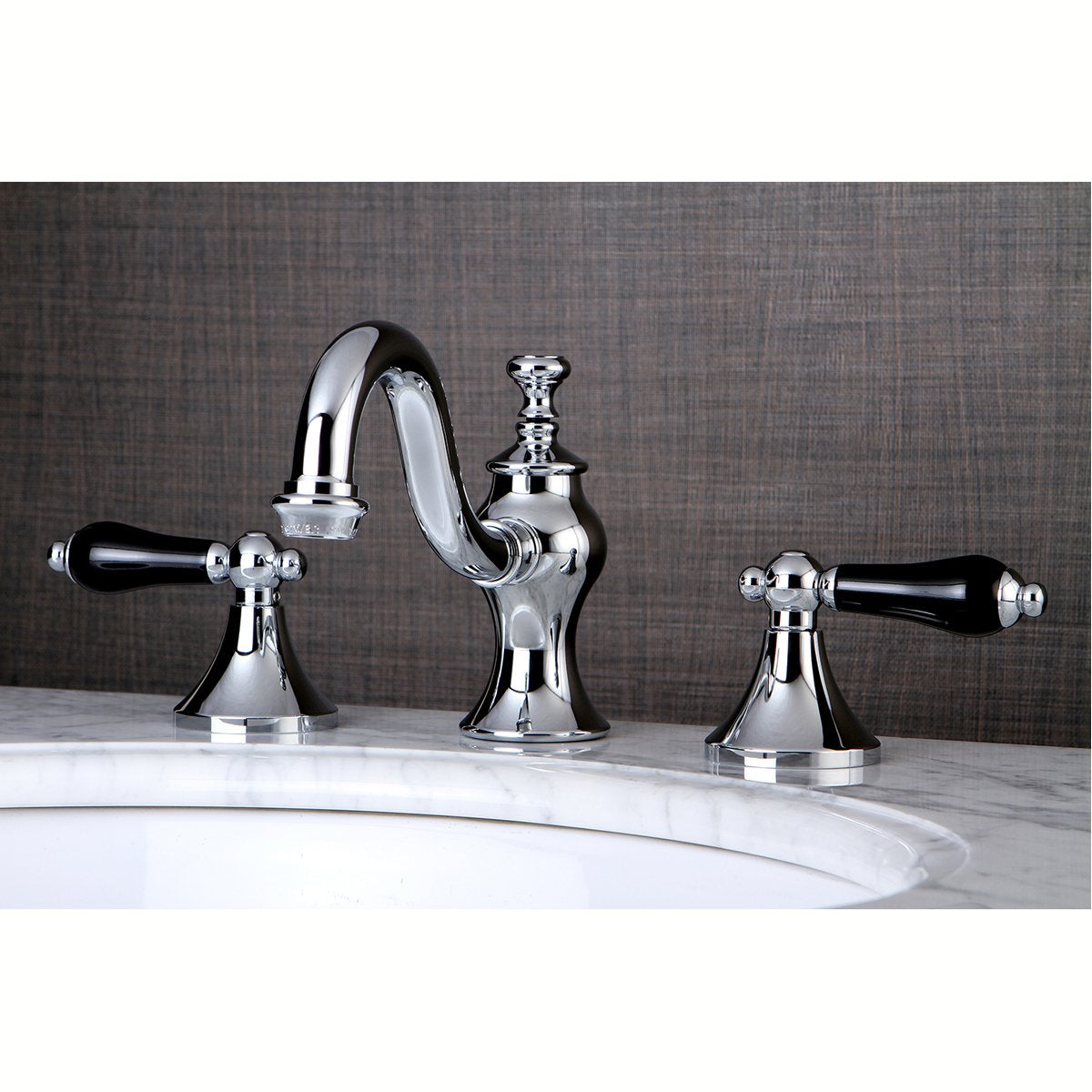 Kingston Brass Duchess Deck Mount 3-Hole 8-Inch Widespread Bathroom Faucet