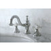 Kingston Brass Cross-Handle 8-Inch Widespread Bathroom Faucet-DirectSinks