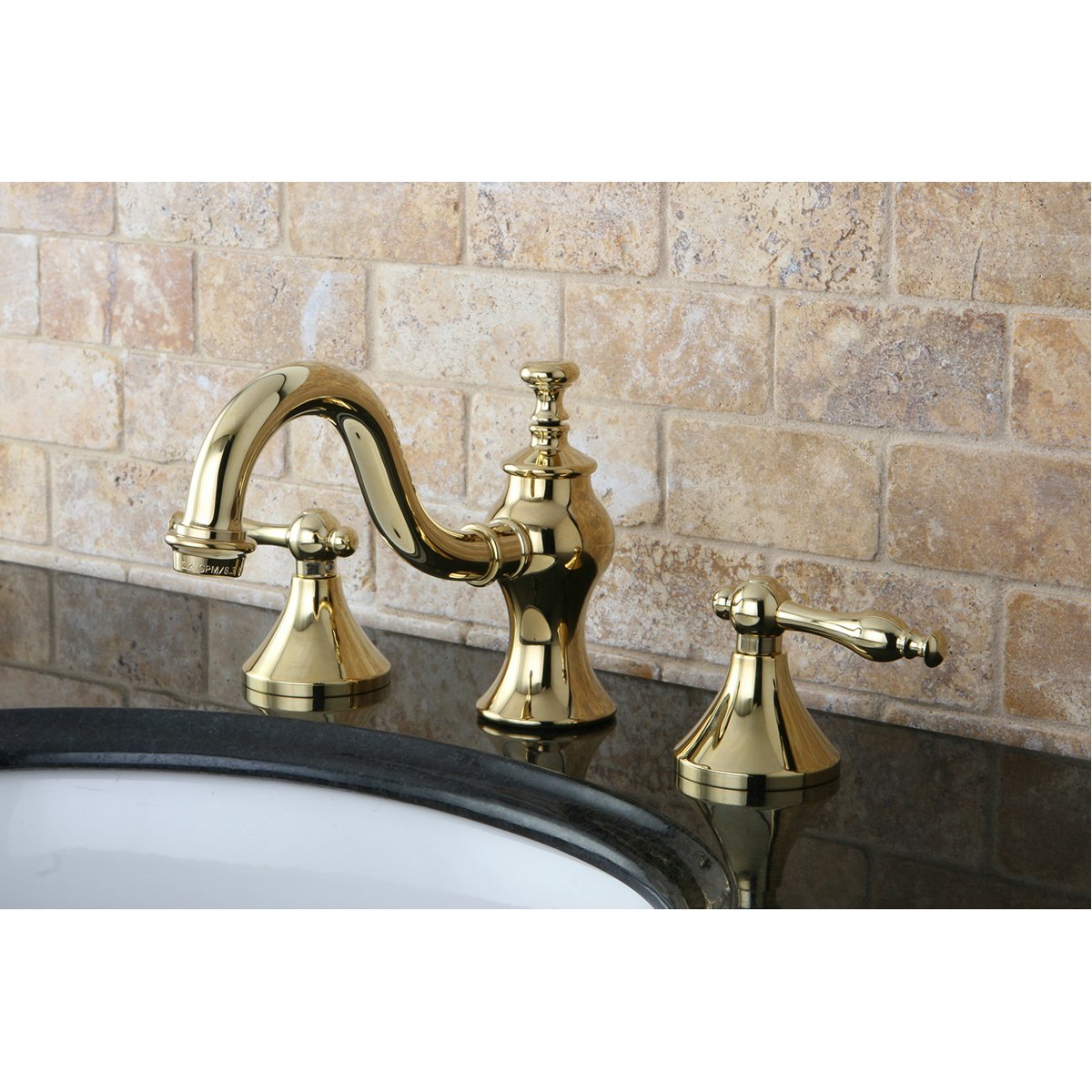 Kingston Brass Naples 8" Widespread Bathroom Faucet