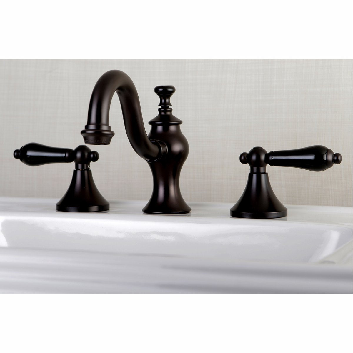 Kingston Brass Duchess Deck Mount 3-Hole 8-Inch Widespread Bathroom Faucet