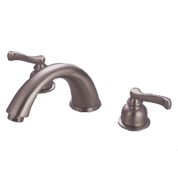 Kingston Brass Royale Two Handle Roman Tub Filler in Satin Nickel-Tub Faucets-Free Shipping-Directsinks.
