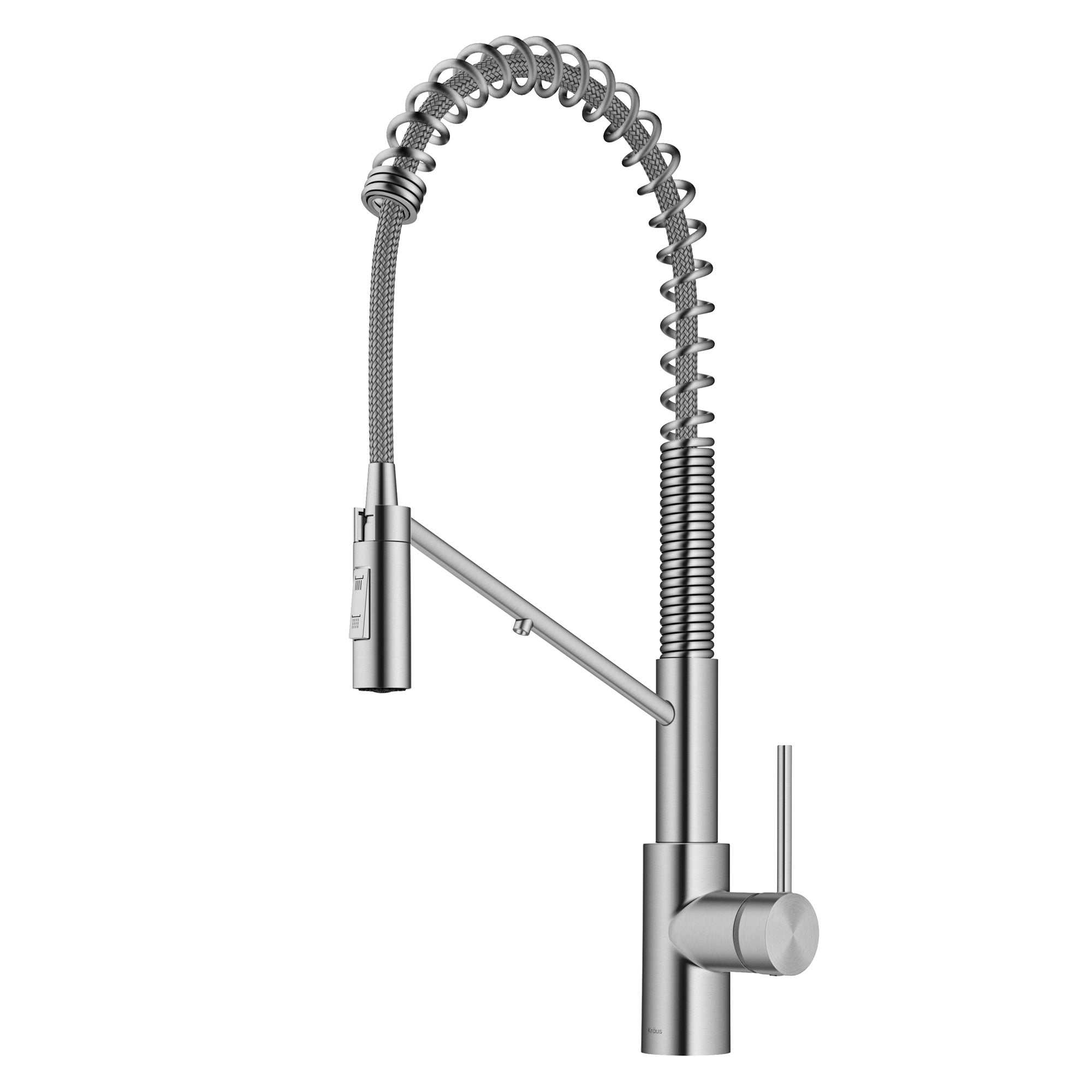 KRAUS Oletto 2-in-1 Commercial Style Kitchen Faucet with Integrated Water Filter Dispenser in Spot Free Stainless