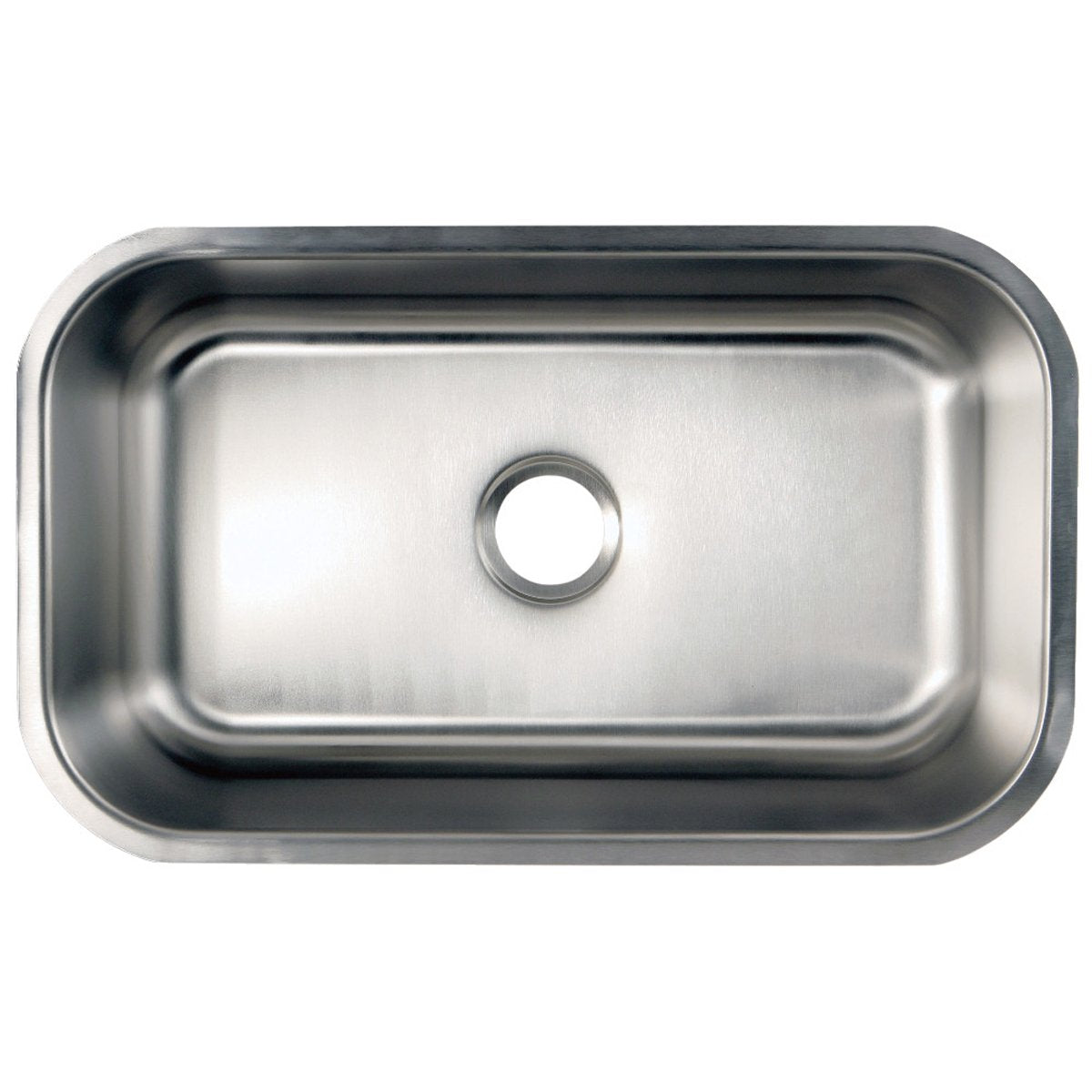 Kingston Brass Undermount Stainless Steel 30" Single Bowl Kitchen Sink Combo with Strainer