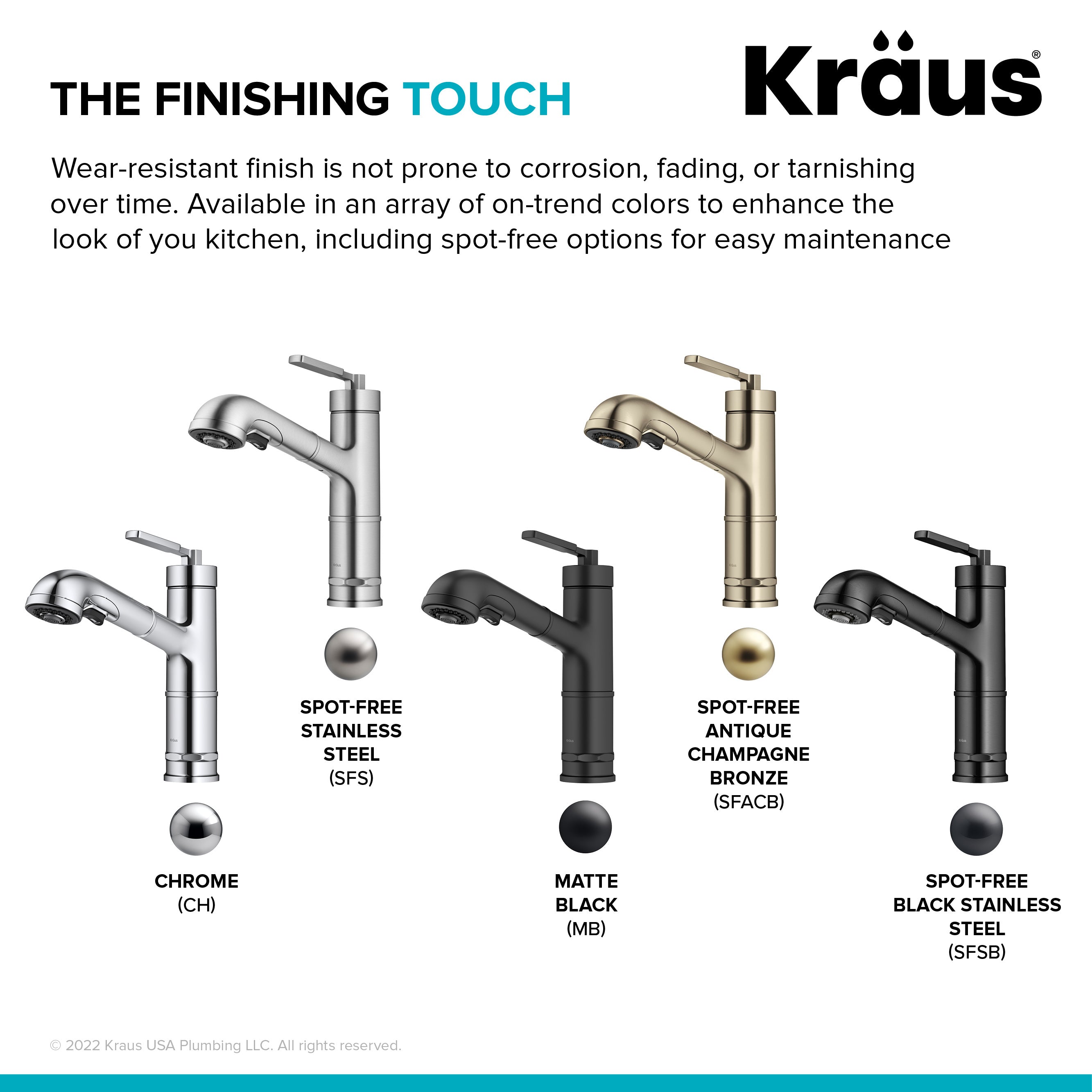 KRAUS Allyn Industrial Pull-Out Single Handle Kitchen Faucet in Black Stainless