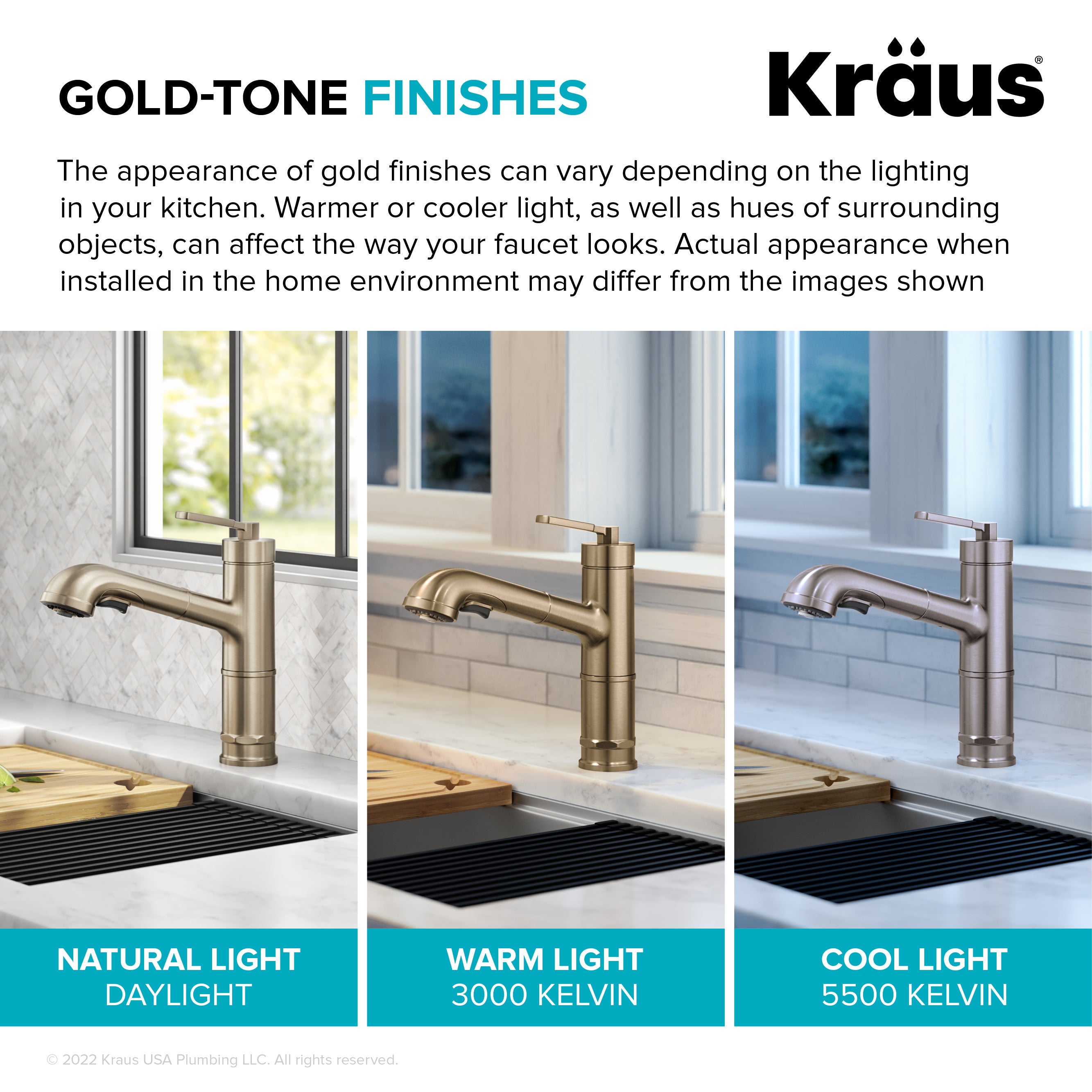 KRAUS Allyn Industrial Pull-Out Single Handle Kitchen Faucet in Spot-Free Antique Champagne Bronze