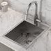KRAUS 15" x 20" Pax Drop-In Topmount Zero-Radius Single Bowl Stainless Kitchen Sink-Kitchen Sinks-DirectSinks