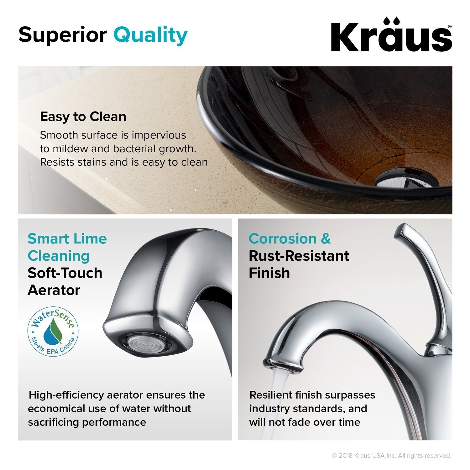 KRAUS 16 1/2-Inch Copper Brown Bathroom Vessel Sink and Arlo Faucet Combo Set with Pop-Up Drain-Bathroom Sinks & Faucet Combos-DirectSinks