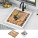 KRAUS 18” Drop-In Granite Composite Workstation Kitchen Bar Sink in White-DirectSinks