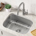 KRAUS 23" Undermount Single Bowl 16 Gauge Stainless Steel Kitchen Sink with NoiseDefend Soundproofing-Kitchen Sinks-DirectSinks