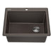 KRAUS 25” Drop-In Granite Composite Workstation Kitchen Sink in Metallic Brown-DirectSinks