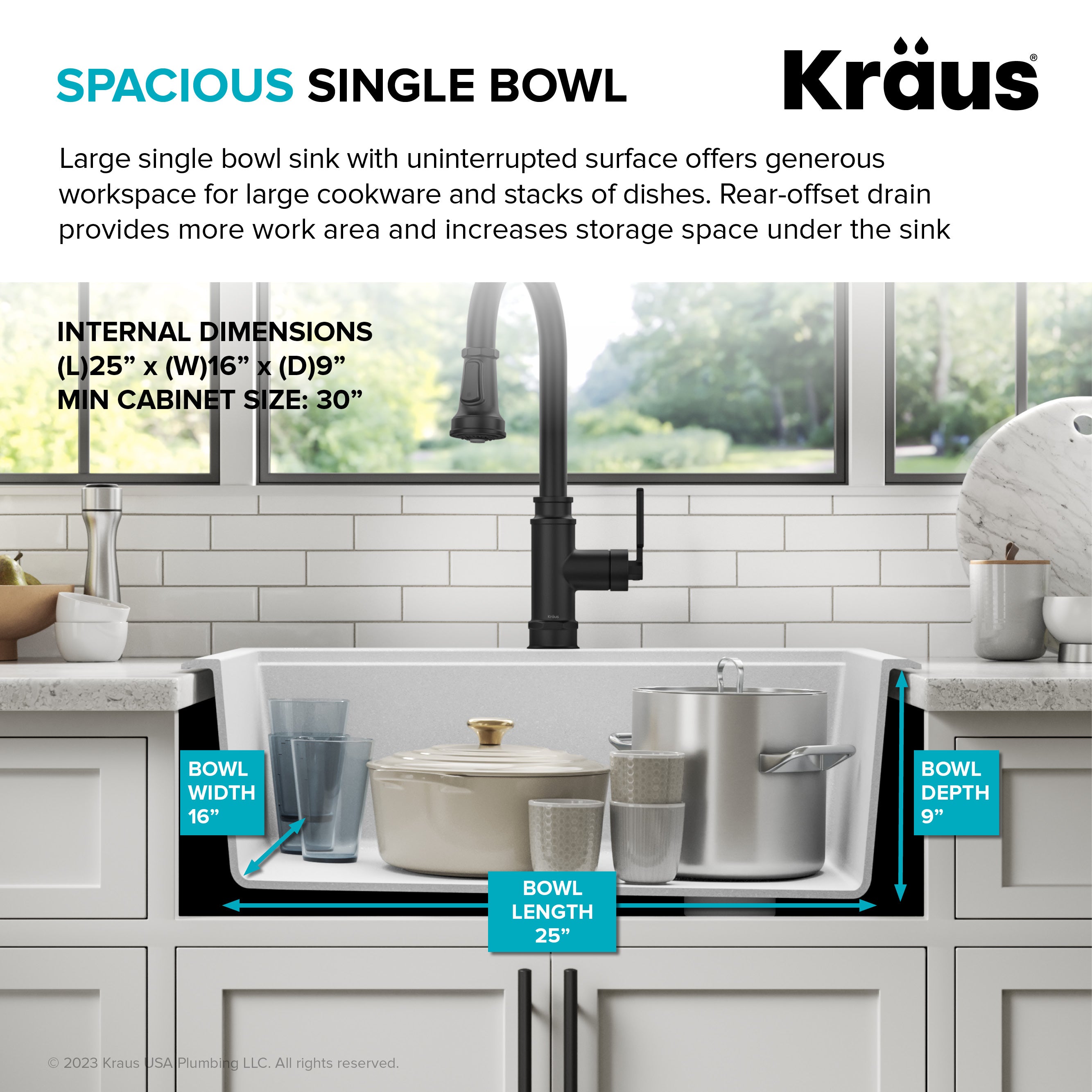 KRAUS 28” Drop-In Granite Composite Workstation Kitchen Sink in Metallic Black-DirectSinks