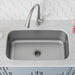 KRAUS 31" Undermount Single Bowl 16 Gauge Stainless Steel Kitchen Sink with NoiseDefend Soundproofing-Kitchen Sinks-DirectSinks