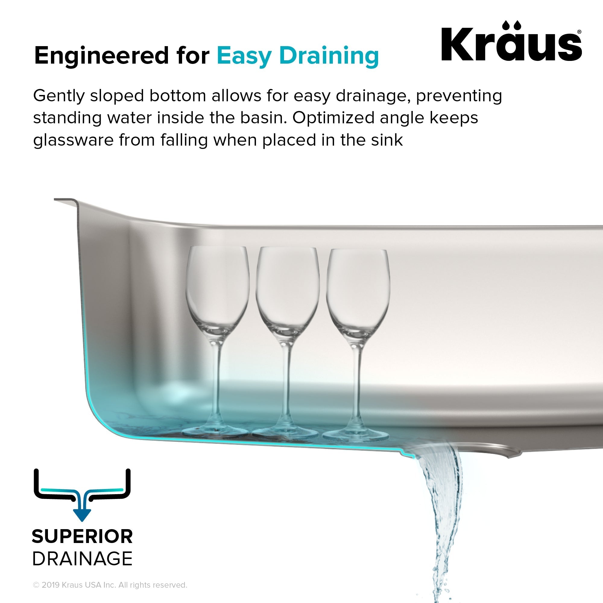 KRAUS 32" 16 Gauge Undermount 50/50 Kitchen Sink-Kitchen Sinks-DirectSinks