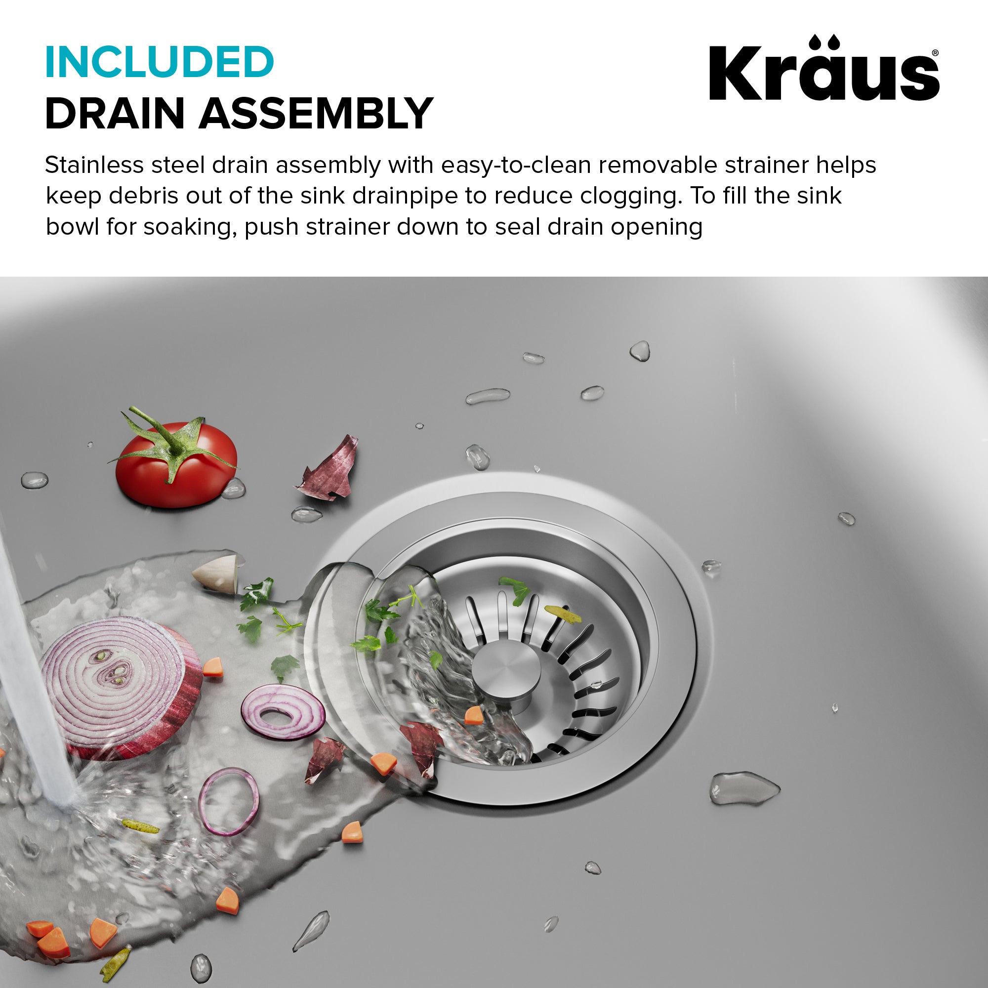 KRAUS 32" Undermount 50/50 Double Bowl 18 Gauge Stainless Steel Kitchen Sink-Kitchen Sinks-DirectSinks