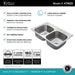 KRAUS 33" Topmount 50/50 Double Bowl 18 Gauge Stainless Steel Kitchen Sink with NoiseDefend Soundproofing-Kitchen Sinks-DirectSinks