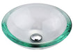 KRAUS 34 mm Thick Glass Vessel Sink in Clear-Bathroom Sinks-DirectSinks