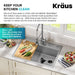 KRAUS 3/4HP Continuous Feed Garbage Disposal-Kitchen Accessories-DirectSinks