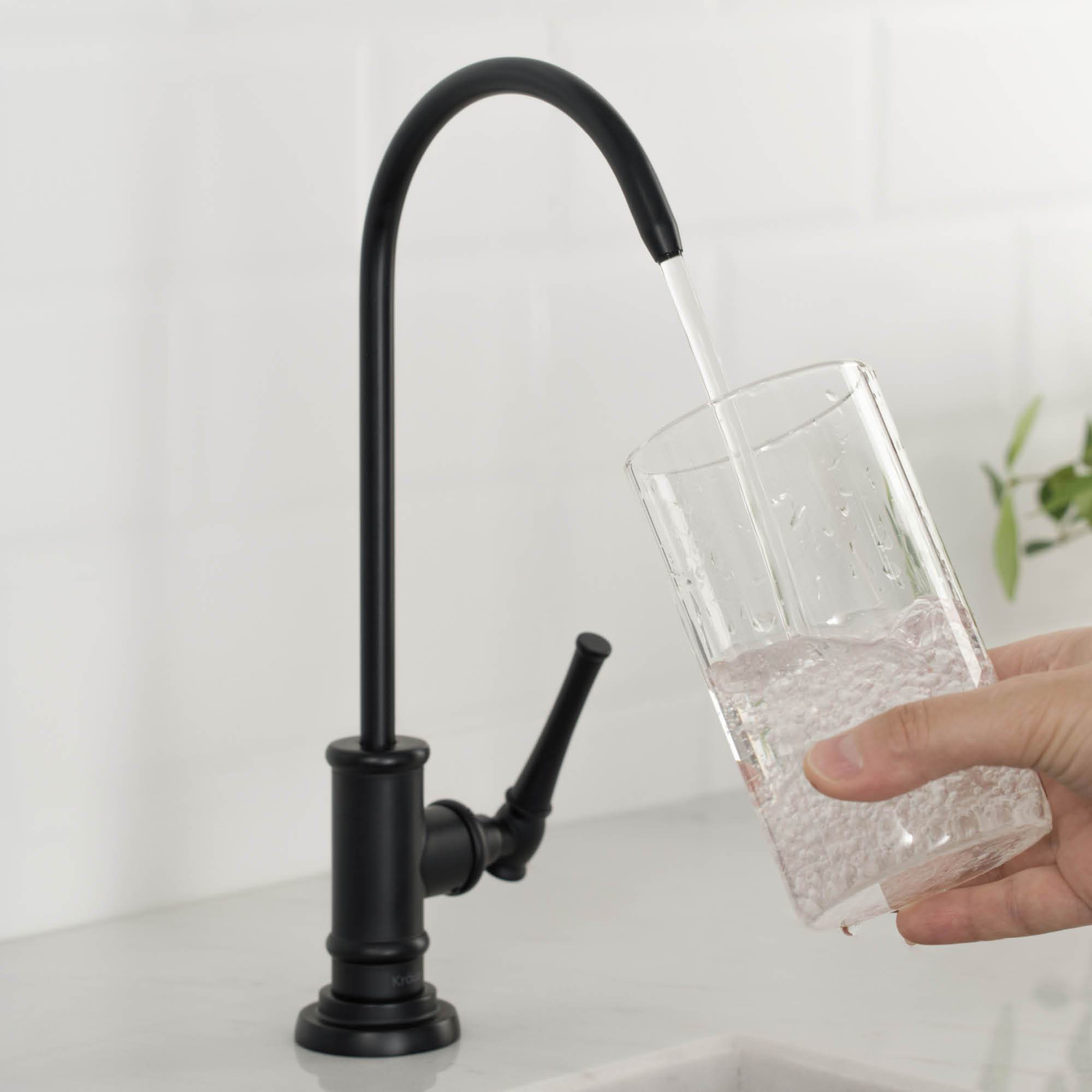 KRAUS Allyn Drinking Water Dispenser Kitchen Faucet in Matte Black FF-102MB | DirectSinks