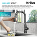 KRAUS Allyn Industrial Pull-Down Kitchen Faucet in Chrome-Kitchen Faucets-DirectSinks