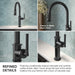 KRAUS Allyn Nut & Bolt Diamond Cut Brushed Gold Kitchen Faucet-Kitchen Faucets-DirectSinks
