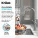 KRAUS Allyn Nut & Bolt Diamond Cut Matte Black Kitchen Faucet-Kitchen Faucets-DirectSinks
