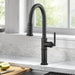 KRAUS Allyn Nut & Bolt Diamond Cut Matte Black Kitchen Faucet-Kitchen Faucets-DirectSinks