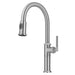 KRAUS Allyn Nut & Bolt Diamond Cut Spot Free Stainless Kitchen Faucet-Kitchen Faucets-DirectSinks