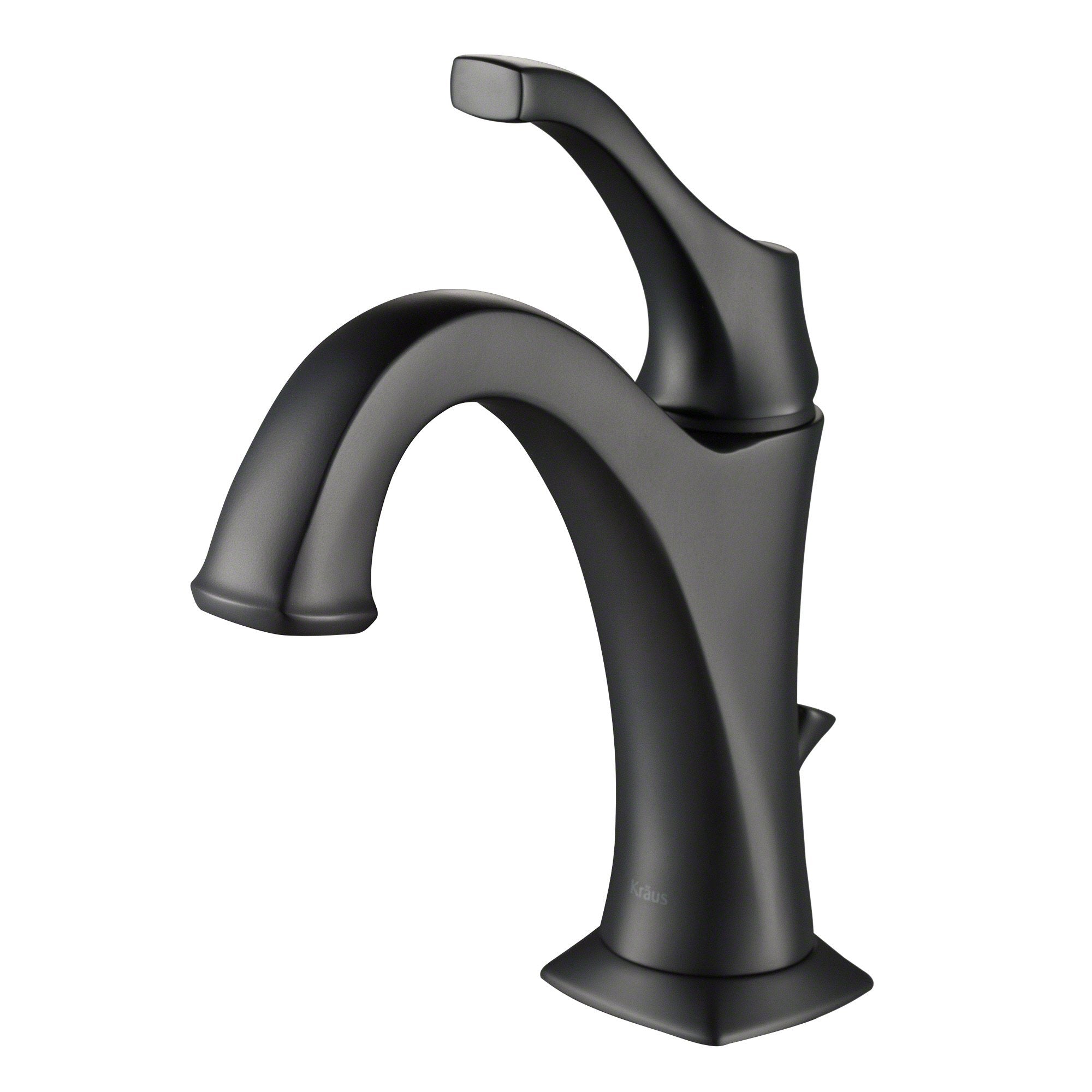 KRAUS Arlo Single Handle Basin Bathroom Faucet in Matte Black KBF-1201MB | DirectSinks