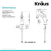 KRAUS Arlo Single Handle Bathroom Faucet with Lift Rod Drain and Deck Plate in Spot Free Stainless Steel KBF-1201SFS-2PK | DirectSinks