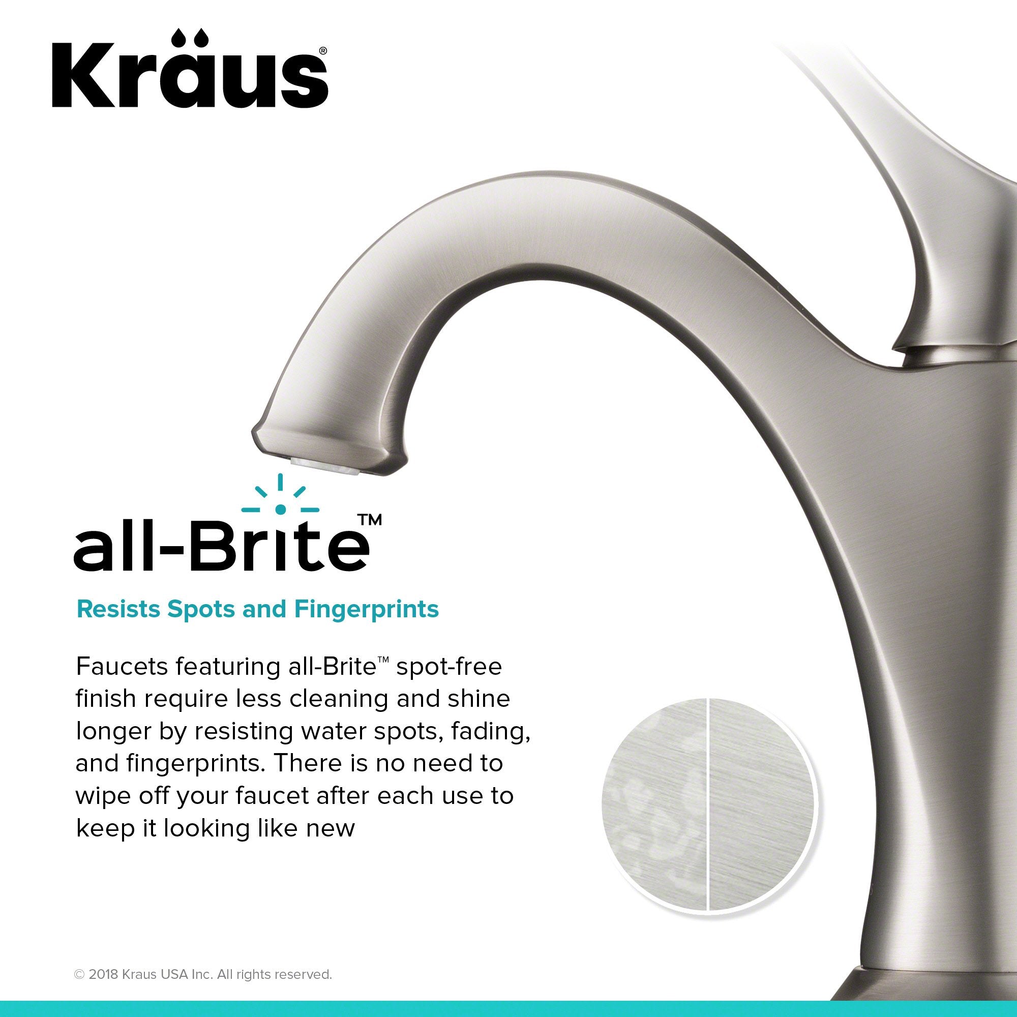 KRAUS Arlo Single Handle Bathroom Faucet with Lift Rod Drain and Deck Plate in Spot Free Stainless Steel KBF-1201SFS-2PK | DirectSinks