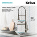 KRAUS Artec Pro 2-Function Commercial Style Pre-Rinse Kitchen Faucet in Chrome KPF-1603CH | DirectSinks