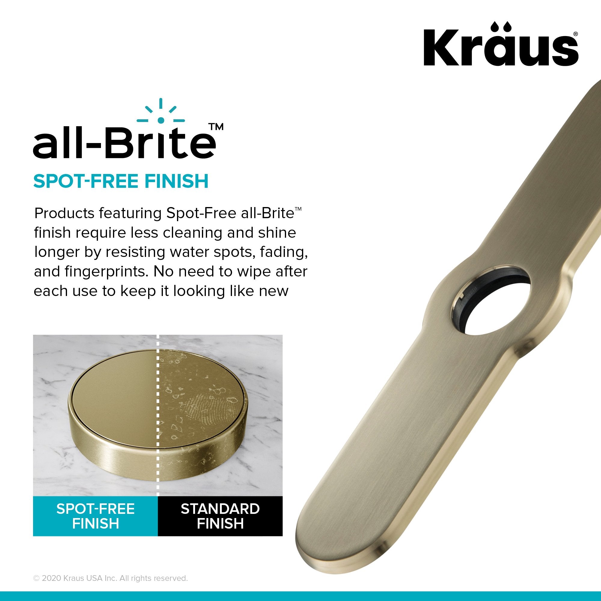 KRAUS Artec Pro 2-Function Commercial Style Pre-Rinse Kitchen Faucet with Matching Deck Plate in Spot Free Antique Champagne Bronze KPF-1603-DP03SFACB | DirectSinks