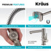 KRAUS Artec Pro 2-Function Commercial Style Pre-Rinse Kitchen Faucet with Soap Dispenser in Spot Free Stainless Steel KPF-1603SFS-KSD-32SFS | DirectSinks