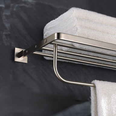 KRAUS Aura Bathroom Accessories - Bath Towel Rack with Towel Bar-Bathroom Accessories-KRAUS