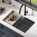 KRAUS Bellucci Workstation 30" Undermount Granite Composite Single Bowl Kitchen Sink with Accessories-Kitchen Sinks-DirectSinks