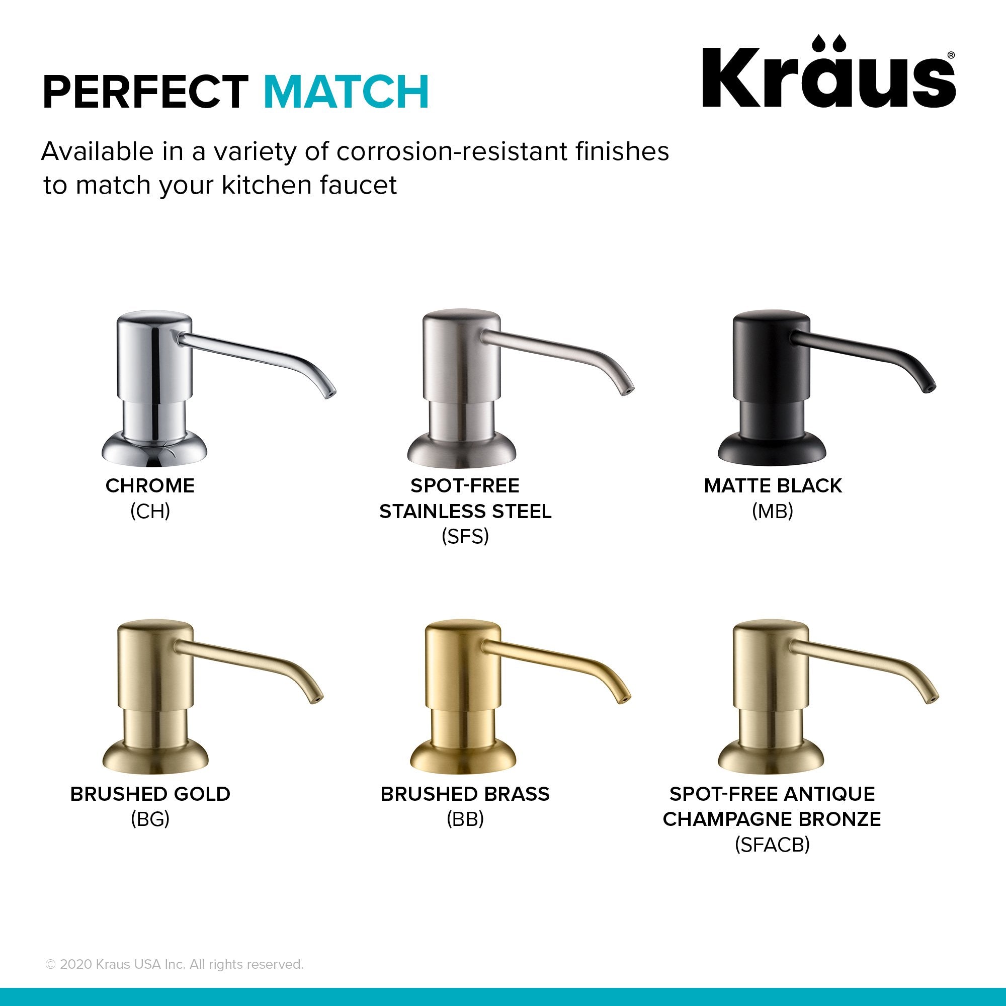 KRAUS Boden Kitchen Soap and Lotion Dispenser in Brushed Brass-Soap Dispensers-KRAUS