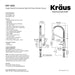 KRAUS Bolden 18-Inch Commercial Kitchen Faucet with Pull-Down Sprayhead in Chrome-Kitchen Faucets-DirectSinks