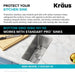 KBG-101-10-KRAUS Stainless Steel Bottom Grid for KHU101-10 Bar Sink