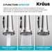 KRAUS Britt Commercial Style Kitchen Faucet with Integrated Water Filter Spout in Chrome-Kitchen Faucets-DirectSinks