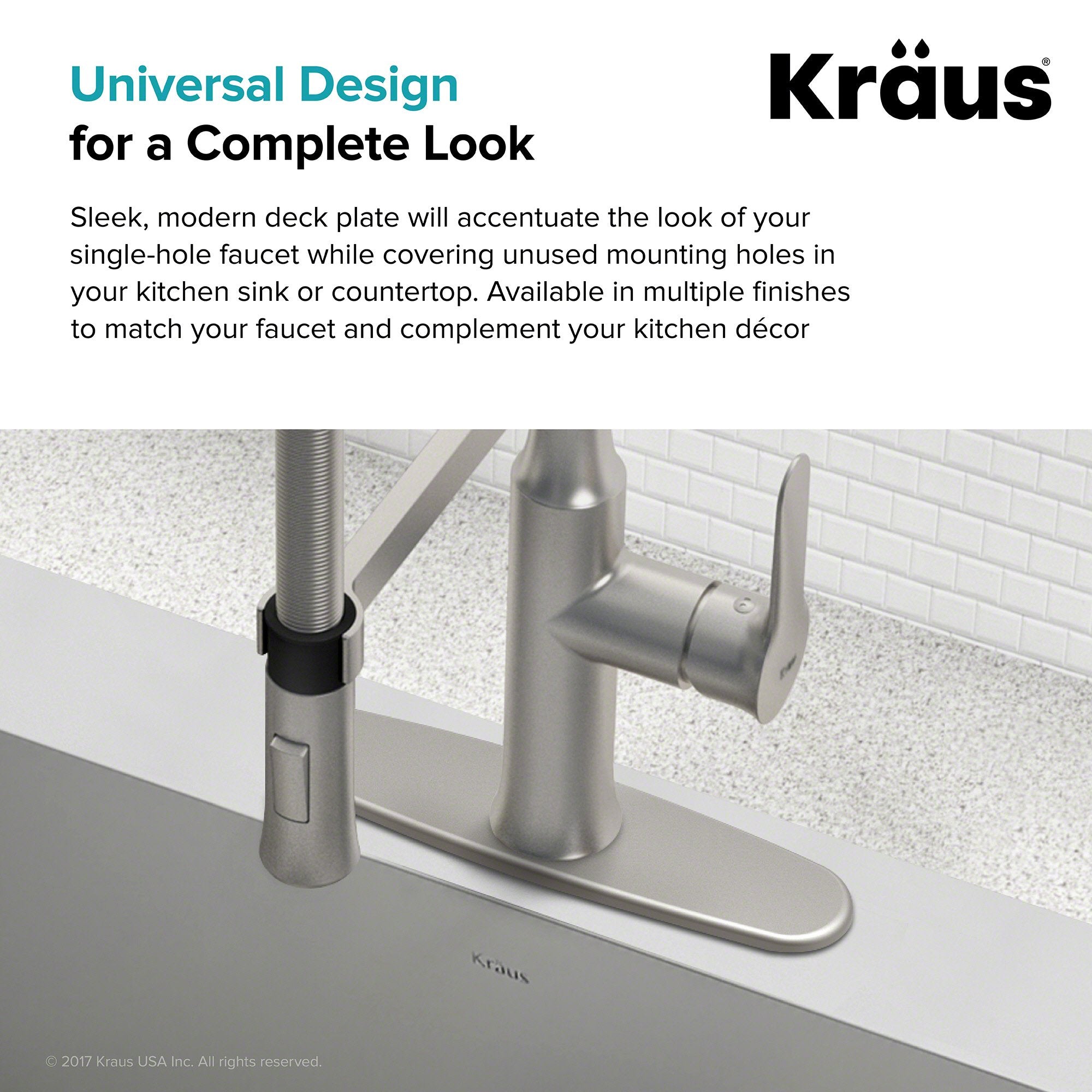 KRAUS DP01 10" Kitchen Faucet Escutcheon-Kitchen Accessories-KRAUS