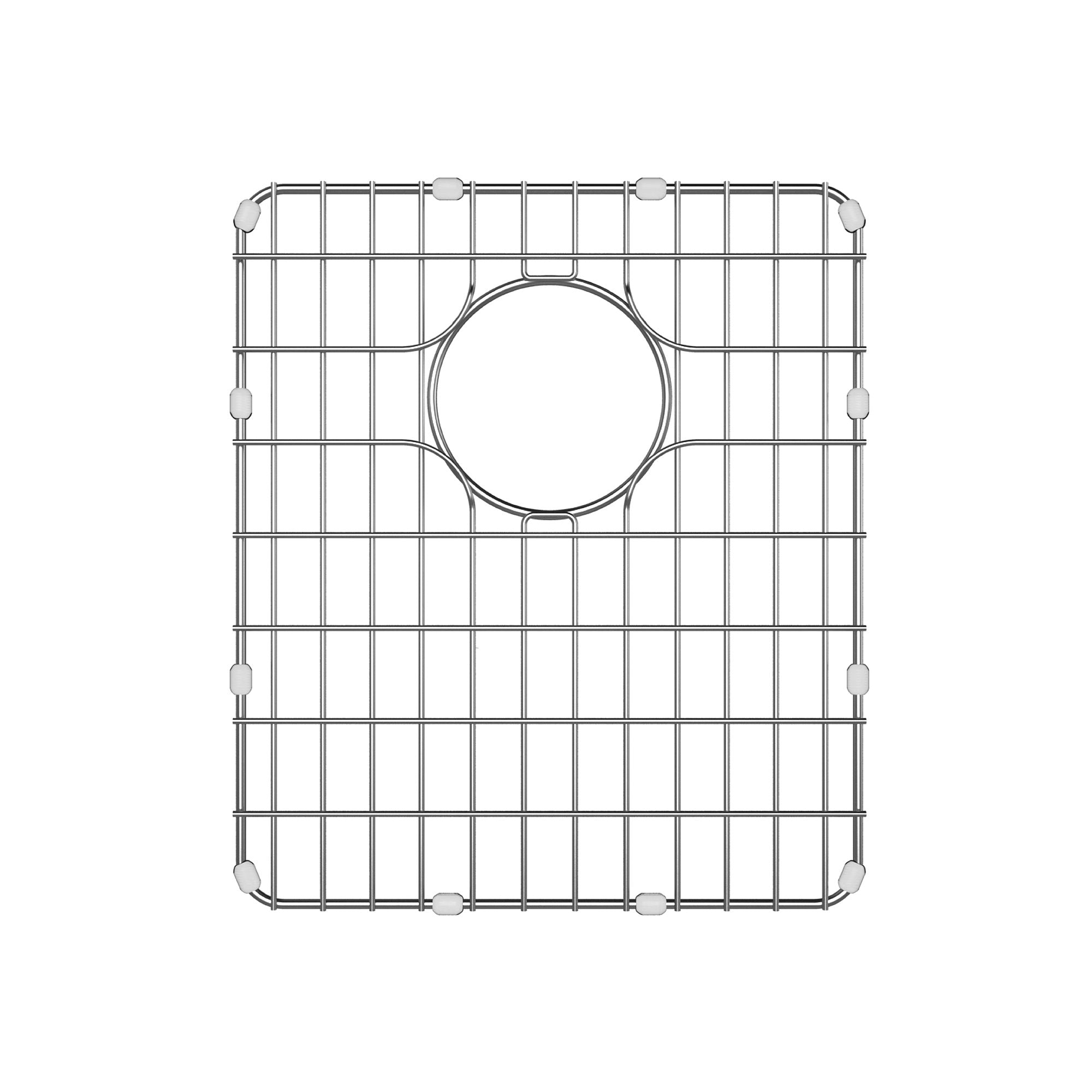KRAUS Dex™ Series 17 Inch Stainless Steel Kitchen Sink Bottom Grid with Soft Rubber Bumpers-Kitchen Accessories-KRAUS