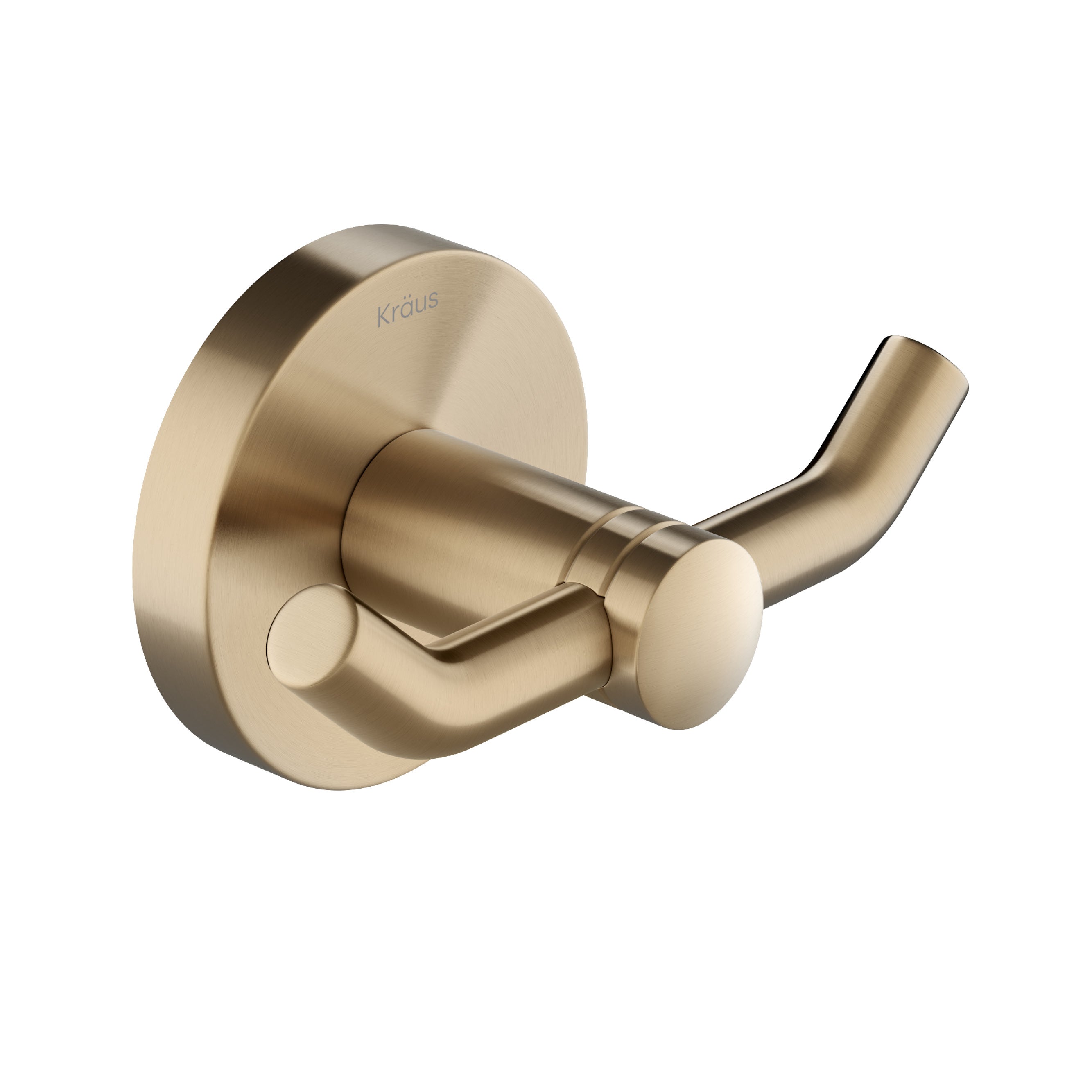 KRAUS Elie Bathroom Robe and Towel Double Hook in a Brushed Gold Finish —  DirectSinks