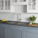 KRAUS Forteza 33" Dual Mount 50/50 Double Bowl Granite Kitchen Sink in Grey-Kitchen Sinks-DirectSinks