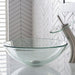 KRAUS Glass Vessel Sink in Clear-Bathroom Sinks-DirectSinks