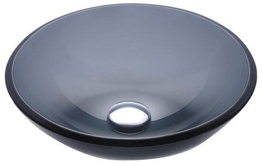 KRAUS Glass Vessel Sink in Clear Black-KRAUS-DirectSinks